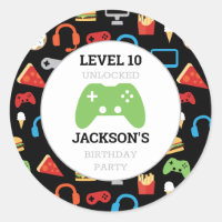 Video Game Party Level Up Kids Birthday Gamer