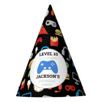 Video Game Party Level Up Kids Birthday Gamer Hat