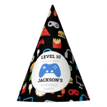 Video Game Party Level Up Kids Birthday Gamer Party Hat