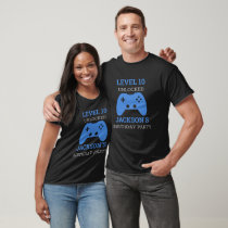 Video Game Party Level Up Kids Birthday Gamer T-Shirt