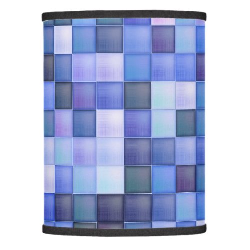 Video Game Pixels Blue Square Pattern Lamp Shade