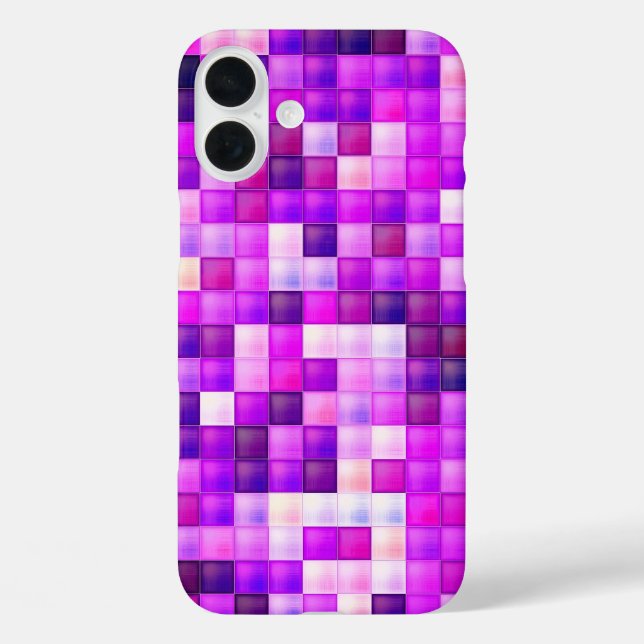 Video Game Pixels Pink Square Pattern Case-Mate iPhone Case (Back)