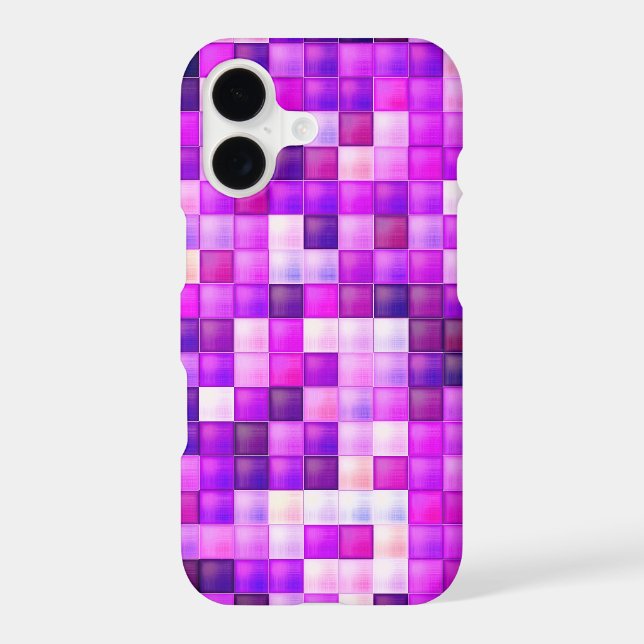 Video Game Pixels Pink Square Pattern Case-Mate iPhone Case (Back)