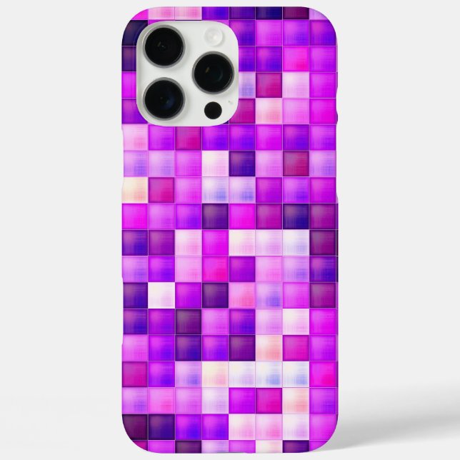 Video Game Pixels Pink Square Pattern Case-Mate iPhone Case (Back)