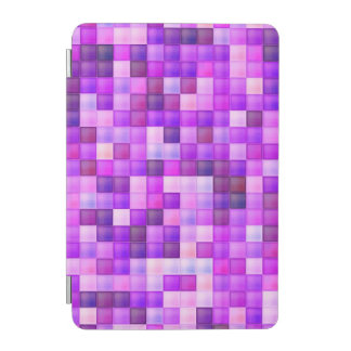 Video Game Pixels Pink Square Pattern iPad Mini Cover