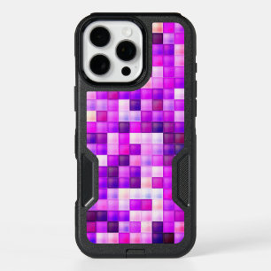 Video Game Pixels Pink Square Pattern iPhone 16 Pro Max Case