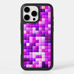 Video Game Pixels Pink Square Pattern iPhone 16 Pro Max Case