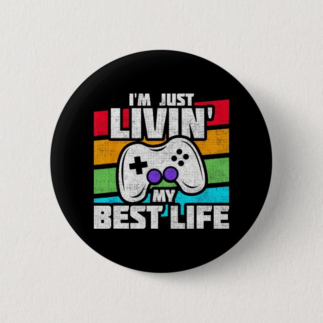 Video Game Player - Pc Console Online Gaming - Fun Button (Front)