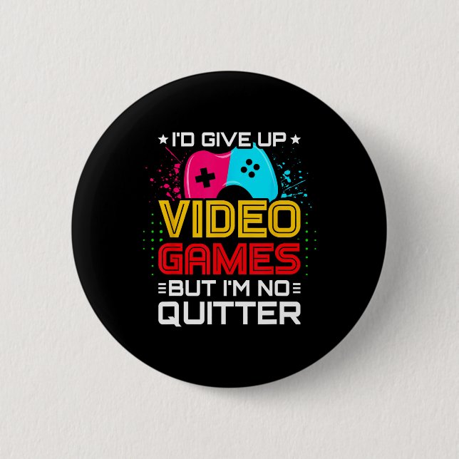 Video Game Player - Pc Console Online Gaming - Fun Button (Front)