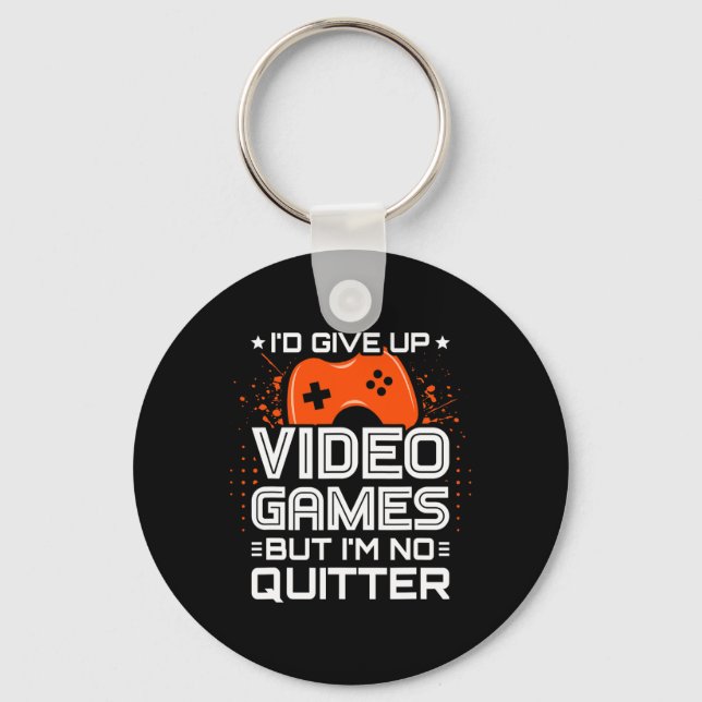 Video Game Player - Pc Console Online Gaming - Fun Keychain (Front)