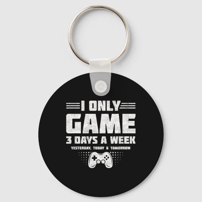 Video Game Player - Pc Console Online Gaming - Fun Keychain (Front)