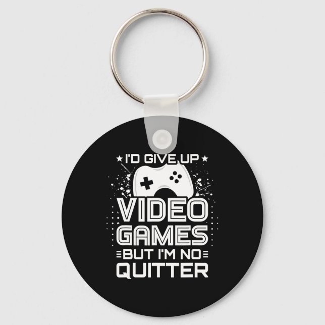 Video Game Player - Pc Console Online Gaming - Fun Keychain (Front)
