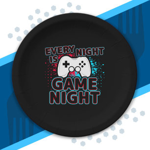 Video Game Player - Video Gaming - Video Gamer Paper Plates