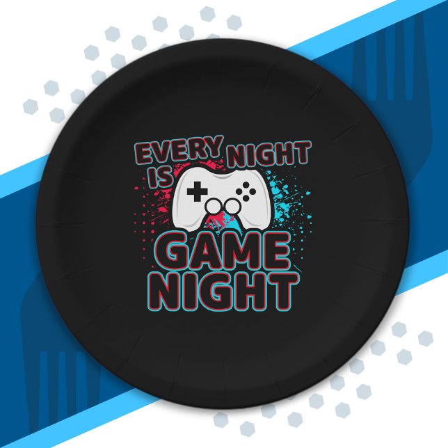 Video Game Player - Video Gaming - Video Gamer Paper Plates (Creator Uploaded)