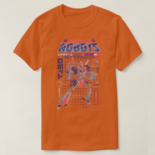 Video Game Robot Model N T-Shirt (Design Front)