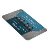 Video Game Save the Date Magnet, Blue Magnet (Right Side)
