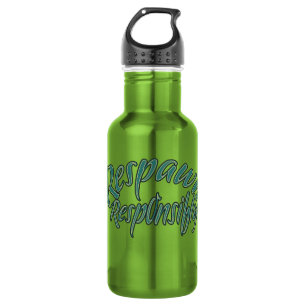 Video game, text illustration Respawn Responsibly Stainless Steel Water Bottle