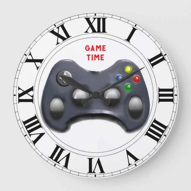 Video Game Time Large Clock (Front)