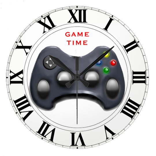 Video Game Time Large Clock