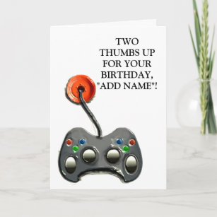 Gamer Birthday Cards Zazzle