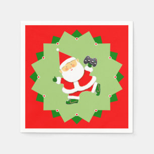 Video Gamer Christmas Holiday Napkins