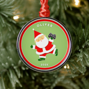 Video Gamer Collectible Metal Ornament