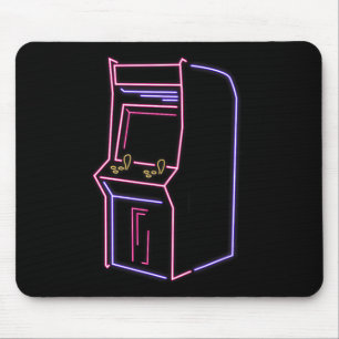 Video Gamer Game Machine Vintage 80s 90s Retro Mouse Pad