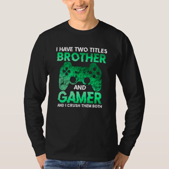 Video Gamer Gifts for Boys Teens Funny Gaming Brot T-Shirt (Front)