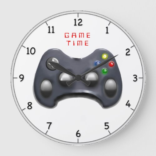 Video Gamer Gifts Large Clock