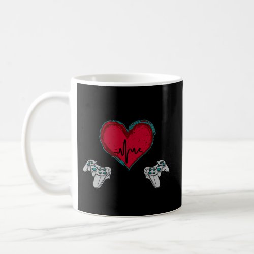 Video Gamer Heart Controller ValentineS Day Coffee Mug