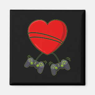 Video Gamer Heart Controllers Valentines Day Boys Magnet