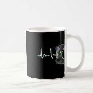 Video Gamer Heartbeat Video Game Controller Gift K Coffee Mug
