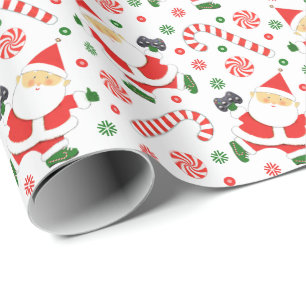 Video Gamer Holiday Gift Wrapping Paper