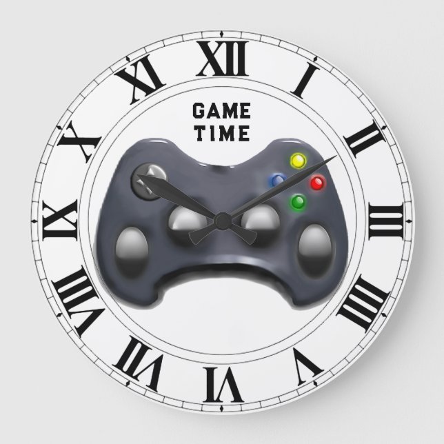 Video Gamer Large Clock (Front)