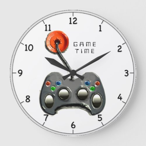 Video Gamer Large Clock