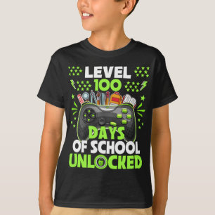 Video Gamer Student 100 Days Teacher 100th Day of T-Shirt