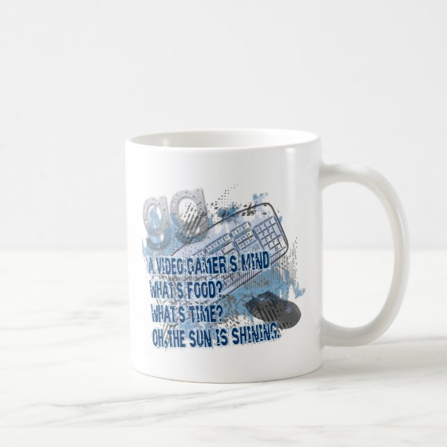 Video Gamers Mind - GG - Keyboard - Mouse Coffee Mug (Right)