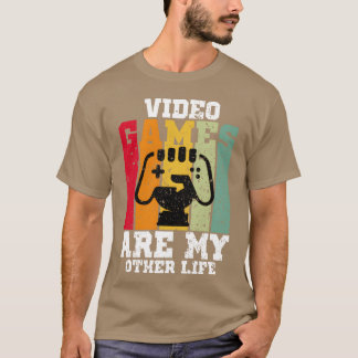 Video Games Are My Other Life vintage family T-Shirt