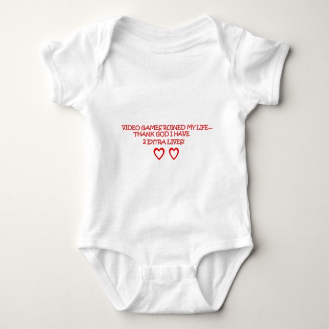 video games baby bodysuit (Front)