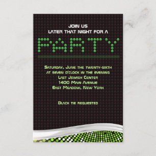 VIDEO GAMES Bar Bat Mitzvah Invitation Party Card