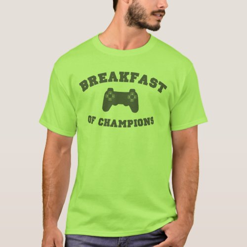 Video Games Breakfast of Champions T_Shirt