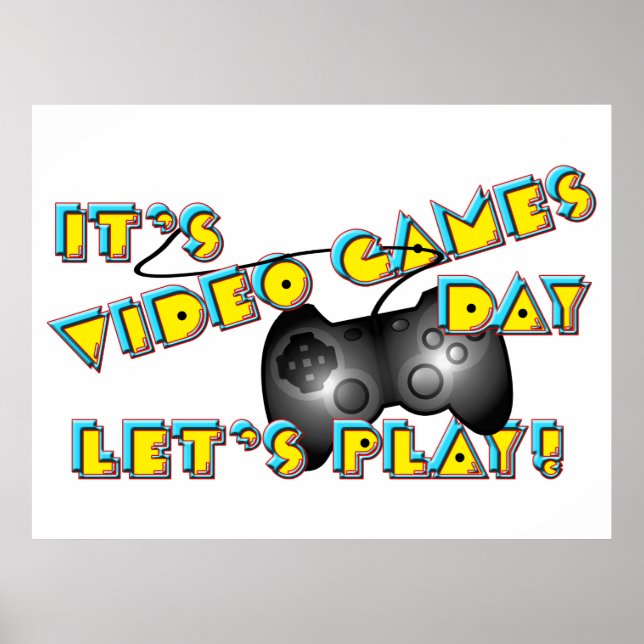 Video Games Day Poster (Front)