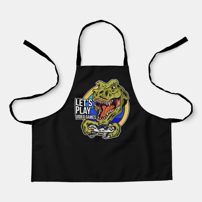 Video games dinosaur apron (Front)
