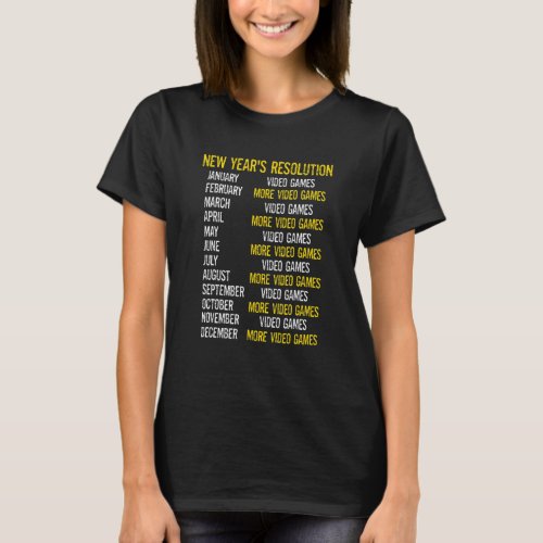 Video Games Gamer Happy New Year 2023 New Years R T_Shirt