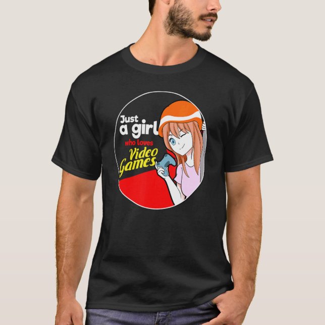 Video Games Gaming Gamer Girl 8 T-Shirt (Front)