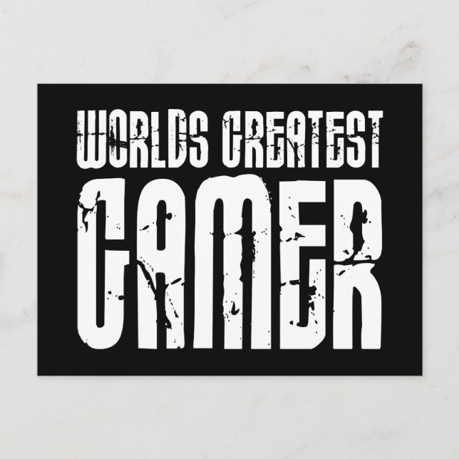 Video Games Gaming & Gamers Worlds Greatest Gamer Postcard (Front)