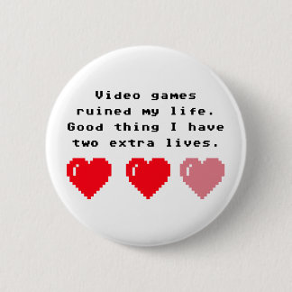 Video Games Geek Pinback Button