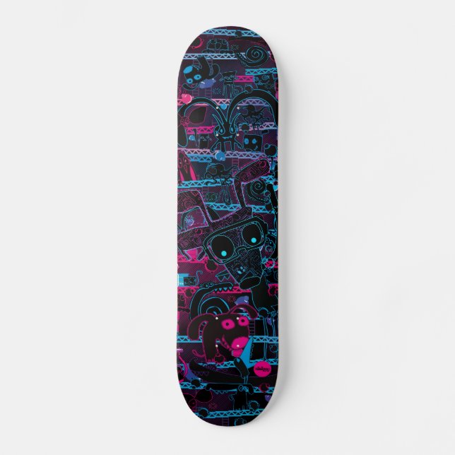 Video Games in the Dark Aleloop Skateboard Deck (Front)
