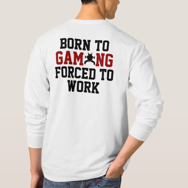 Video games junky humor funny T-Shirt (Back)