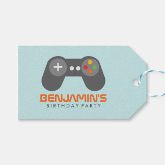 Video Games Kids Birthday Party Gift Tags